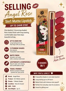Angel Rose 5in1 Matte Lipstick