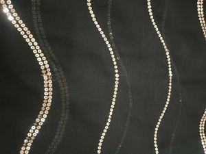 Elegant Black Saree with Sequins &amp; Embroidery
