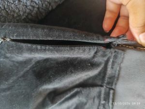 Black Velvet Mini Skirt with Sherpa Trim