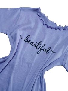 Cute Lavender 'Beautiful' Top