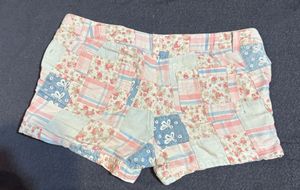 justice patchwork-style shorts