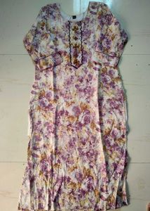 Floral Print Embroidered Suit for Women