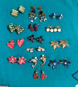 15 Assorted Fashion Earrings Set 🌹 ❤️