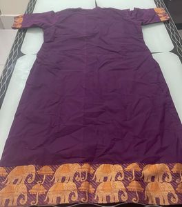 Combo Purple And Mustard Kurthi
