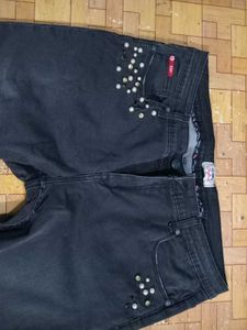 Embellished Denim Jeans