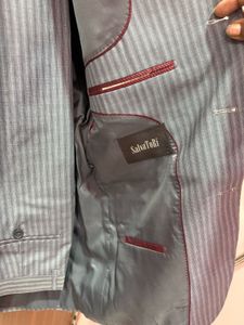 Men's Striped Blazer