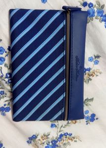 Classic Blue Striped Wallet