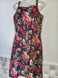 Chic Floral Print Midi Dress