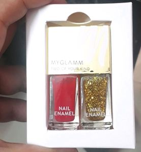 MyGlamm Two Of Your Kind Nail Enamel Duo Glitter C