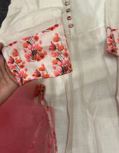Bhama COUTURE Floral Printed Anarkali Kurta 🌸