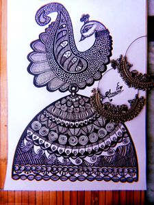 🦚Handmade Peacock Art🦚