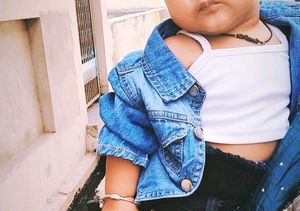 Jekct And Crop Top... No Bootam