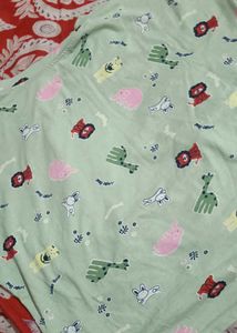 Cartoon Print Twist-Knot T-Shirt