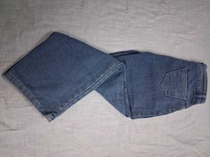 Wide Leg Blue Denim Jeans