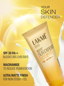 Lakme Matte Sunscreen SPF 30 PA++ NiacinamideUVA/B