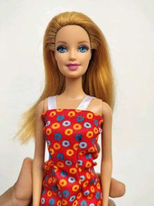 Barbie Doll in Red Polka Dot Dress