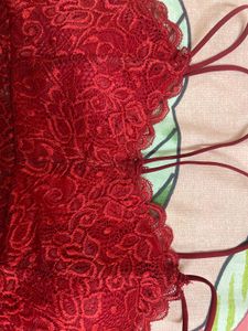 Red Lace Bralette - Stylish &amp; Comfortable