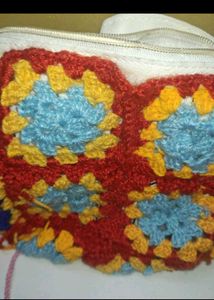 Crochet Granny Square Pouch