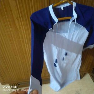 Blue &amp; White Kurta