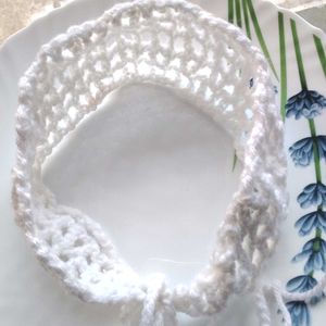 Mesh White Crochet Hairband ✨️🤍🤍