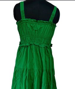 Emerald Green Tiered Maxi Dress
