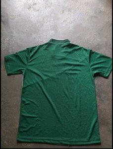 Green &amp; White Color Block Jersey