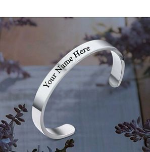 Customized Silver Cuff Bracelet
