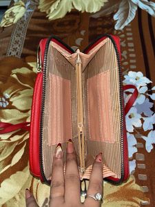 Red Fashion Wallet Crossbody Bag