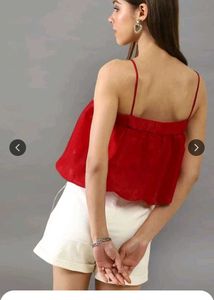 Red Crop Top