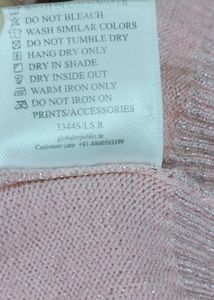 Global Republic Women Pink HighNeck SlimFit Skivvy