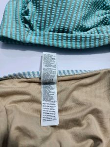 Premium Striped Bikini Set Mint Condition X-Large