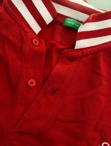 United Colors of Benetton Red Polo T-Shirt