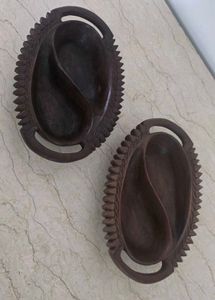 Hand Carved Wooden Serving Bowls