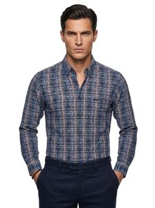 MISSONI Multi-Tone Geometric Pattern Shirt