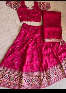 pink Lehenga Choli Set