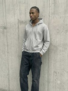 Uniqlo Grey Zip-Up Hoodie