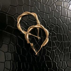Chic Twisted Hoop Earrings