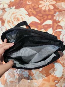 Sleek Black Messenger Bag