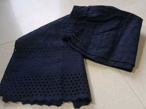 Blue And Black Palazzo