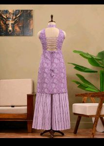 Beautiful Lavender Kurta Set with Palazzo
