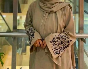 Embroidered Abaya Gown