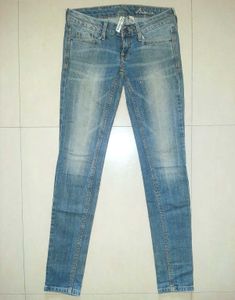 MANGO Denim | Vintage Faded Blue Jeans - Women