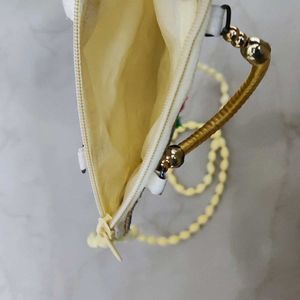 Peacock Pot Shaped Slingbag Handmade