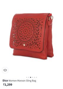 beautiful orange sling bag