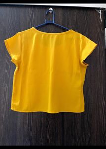 Stylish Yellow Embellished Top