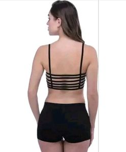 Black Sports Bra - Comfortable Fit pack of 2