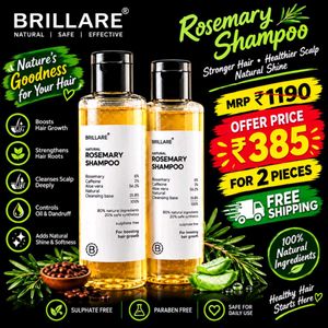 Brillare Rosemary Shampoo - 2 Bottles
