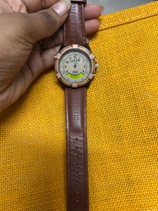 Expedition Watch with Brown Leather Strap
