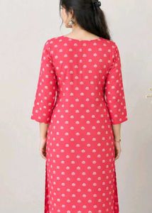 Pink Printed Kurta
