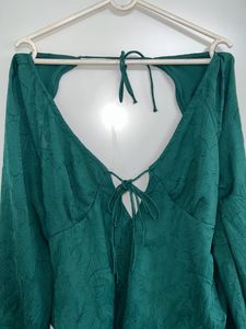 Green Flared Dress